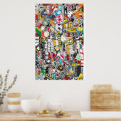 Poster Bombe à stickers (Cuisine)