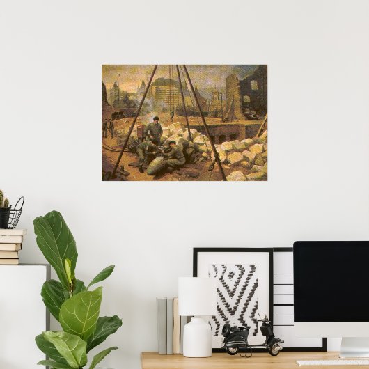 Poster Bombe britannique EOD creuse (Bureau à domicile)