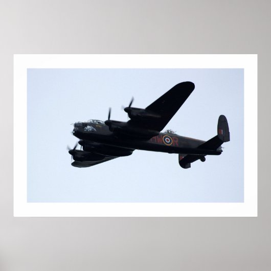 Poster Bombe De Lancaster En Vol. (Devant)