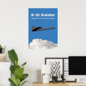 Poster Bombe furtif B-21 Raider (Bureau à domicile)