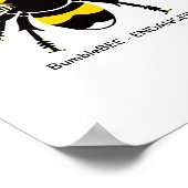 Poster BOMBE Graphique Abeille - En voie de disparition - (Coin)