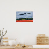 Poster Bombe Lancaster Et Ouragan Hawker Survolent (Cuisine)