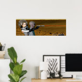 Poster Bombe laser de la république Sci-Fi (Bureau à domicile)