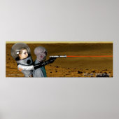 Poster Bombe laser de la république Sci-Fi (Devant)