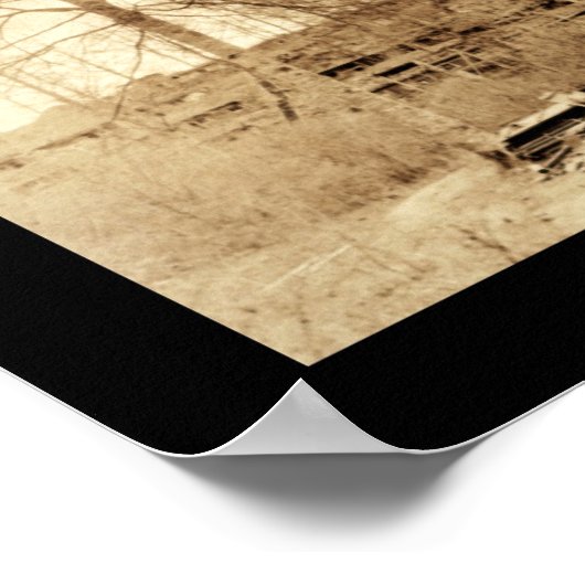 Poster Bombe Shelters WWI Photo 1918 (Coin)