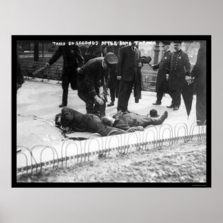 Poster Bombes anarchistes à New York 1908