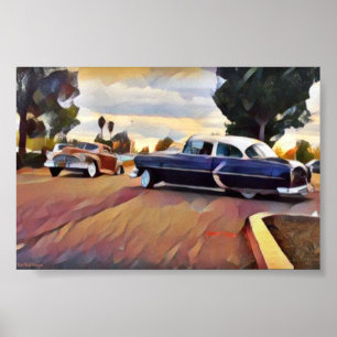 Poster Bombes Moins Lowrider Cruise Moins Chers Voitures 