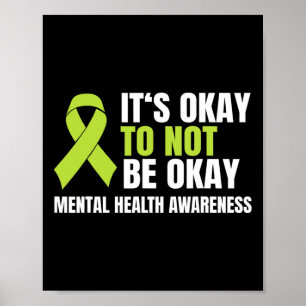 Poster Bon À Ne Pas Être Bon Droit Santé Mentale Ruban