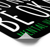 Poster Bon À Ne Pas Être D'Accord Le Ruban Sensibilisatio (Coin)