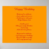 Poster Bon anniversaire (Devant)