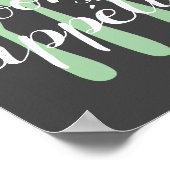 Poster bon appetit cuisine citation mot art moderne (Coin)