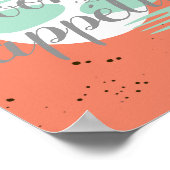 Poster bon appetit cuisine citation mot art moderne (Coin)