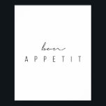 Poster Bon Appetit Script<br><div class="desc">Bon Appetit Script</div>