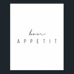 Poster Bon Appetit Script<br><div class="desc">Bon Appetit Script</div>