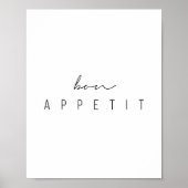 Poster Bon Appetit Script (Devant)