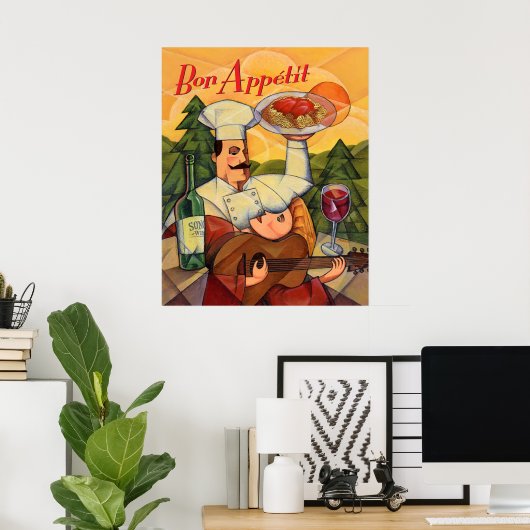 Poster Bon Apptit (Bureau à domicile)