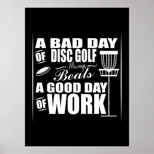 Poster Bon Départ De La Journée Avec Disk Golf (Devant)
