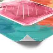 Poster Bon ensemble de chance trois bouquet de bouteille (Coin)