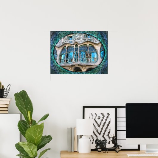 Poster Bon Gaudi ! (Impression d'objets d'art) (Bureau à domicile)