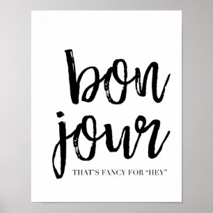 Poster Bon Jour