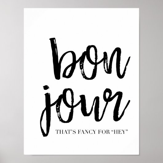 Poster Bon Jour (Devant)