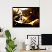 Poster Bon livre (Bureau à domicile)