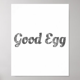 Poster Bon Œuf - Cadeau drôle de Pâques pour enfants, hom