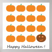 Poster Bon Patch Citrouille Halloween (Devant)