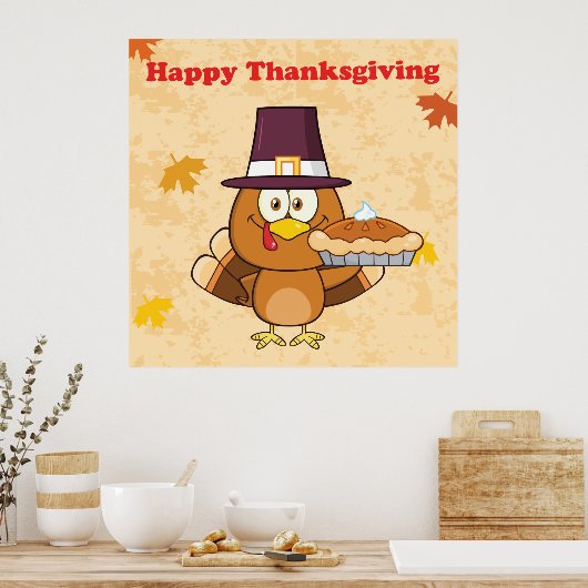 Poster Bon thanksgiving (Cuisine)
