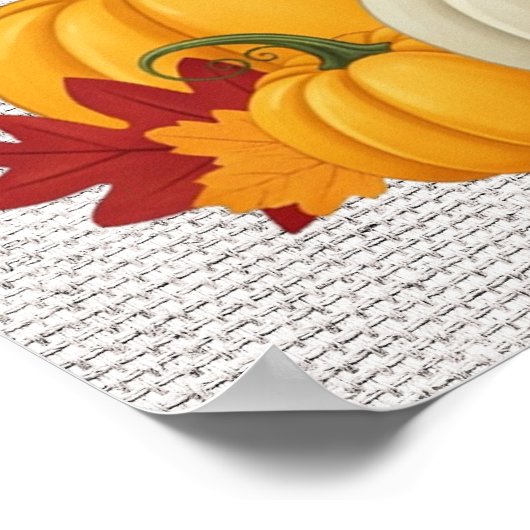 Poster bon thanksgiving (Coin)