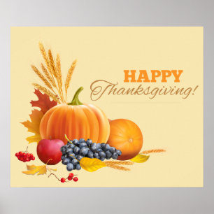 Poster bon thanksgiving