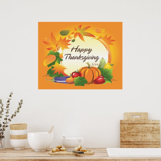 Poster bon thanksgiving 5 (Cuisine)