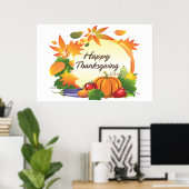 Poster bon thanksgiving 5B (Bureau à domicile)