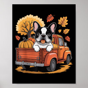 Poster Bon thanksgiving Amoureux de les chiens français B