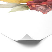 Poster Bon thanksgiving Automne Citrouille d'automne Flor (Coin)