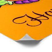 Poster Bon thanksgiving avec Cornucopia (Coin)