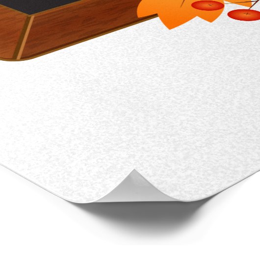 Poster bon thanksgiving-cadre (Coin)