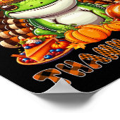 Poster Bon thanksgiving Costume de grenouille Turquie Feu (Coin)