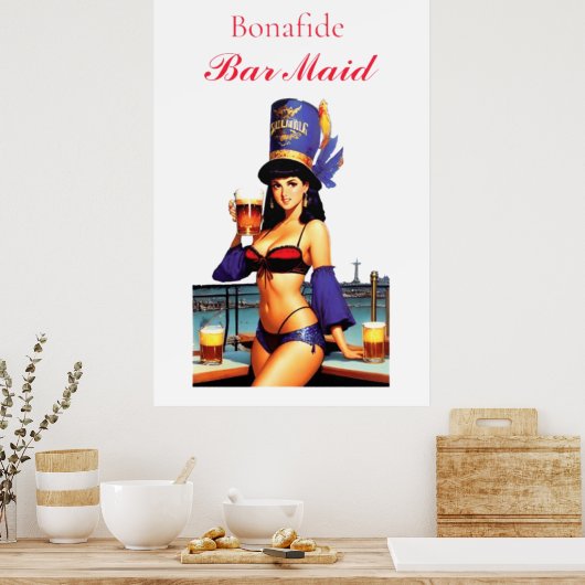 Poster Bonafide barre serveuse Thunder_Cove (Cuisine)