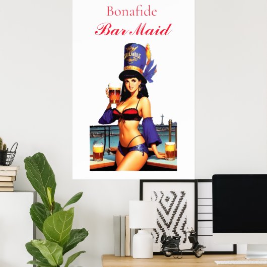 Poster Bonafide barre serveuse Thunder_Cove (Bureau à domicile)