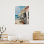 Poster Bonaire cabane à poissons (Cuisine)