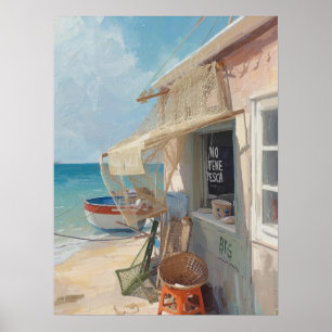 Poster Bonaire cabane à poissons