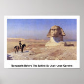 Poster Bonaparte Avant Le Sphinx Par Jean-Leon Gerome (Devant)