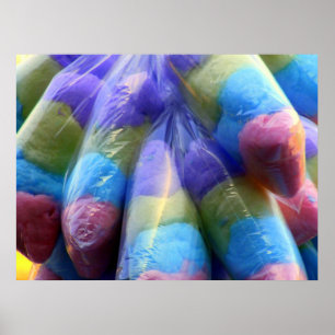 Poster Bonbon de coton doux