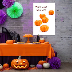 Poster Bonbons citrouilles d'Halloween