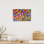 Poster Bonbons colorés (Cuisine)