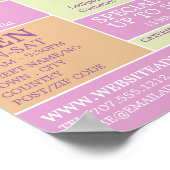 Poster Bonbons de coeur, fournitures de confiserie Public (Coin)