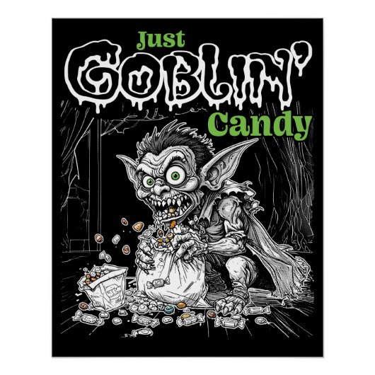 Poster Bonbons de Just Goblin pour des objets plus sombre (Devant)