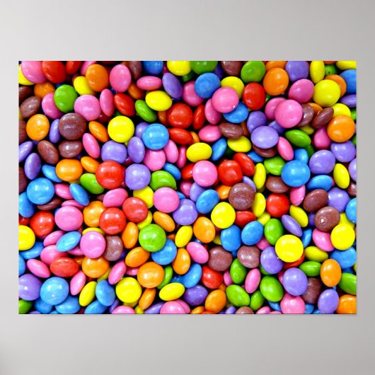 Poster Bonbons, douceurs colorées (Devant)