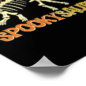 Poster Bonbons en forme de dinosaure squelette d'Hallowee (Coin)